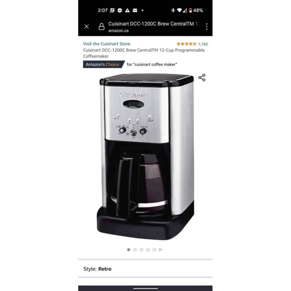 Cuisinart Drip Coffeemaker - Picture 5 of 5